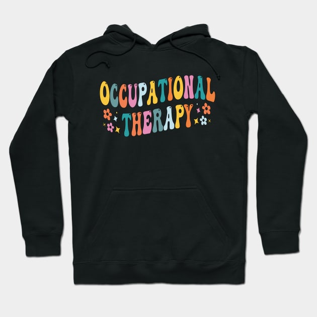 Occupational Therapy retro groovy Hoodie by SIMPLYSTICKS